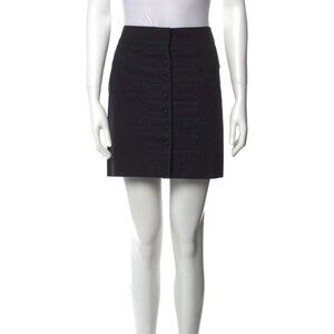 NWOT Chloé Women's Black Vintage 100% Cotton Mini Skirt Size US 8 (FR 40)
